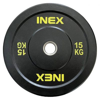 Лот: 22368506. Фото: 1. Бампированный диск 15кг Inex Hi-Temp... Штанги, блины