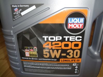 Лот: 20354579. Фото: 1. Liqui moly 5w30 Top Tec 4200. Масла, жидкости