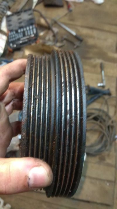 Лот: 19577727. Фото: 1. Шкив коленвала mitsubishi 4g15... Двигатель и элементы двигателя