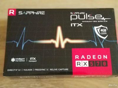 Лот: 13757070. Фото: 1. Sapphire Radeon RX 570 PULSE ITX... Видеокарты