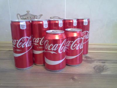 Лот: 8642654. Фото: 1. Coca-Cola 7 банок одним лотом. Напитки
