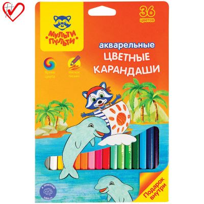 Лот: 15681641. Фото: 1. Карандаши акварельные Мульти-Пульти... Для рисования