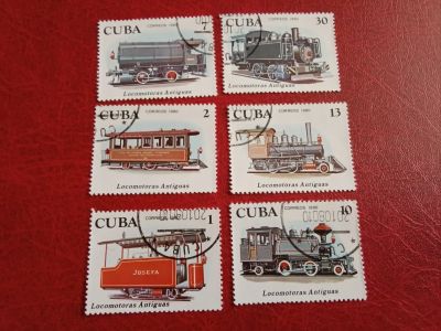 Лот: 25376458. Фото: 1. 1980 г, Куба, железная дорога... Марки