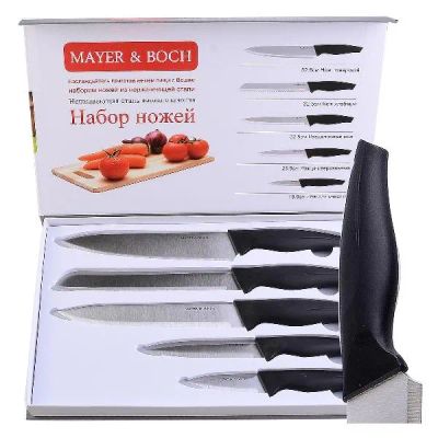 Лот: 24525358. Фото: 1. Набор кухонных ножей Mayer&Boch... Столовые приборы, ножи