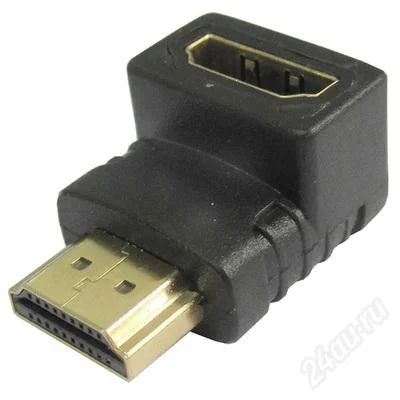 Лот: 4178161. Фото: 1. Переходник HDMI - HDMI (Угловой... Шлейфы, кабели, переходники