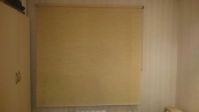 Лот: 7259383. Фото: 1. Штора рулонная, 160х175 см, песочный. Шторы, тюль