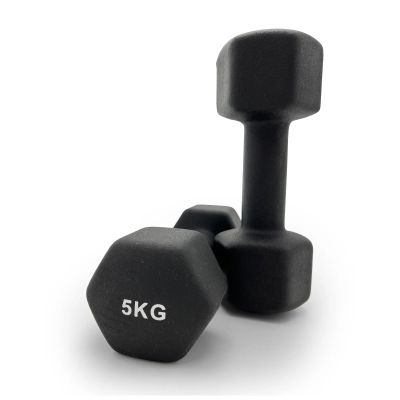 Лот: 25545184. Фото: 1. Гантель неопреновая 5 кг UnixFit... Гантели