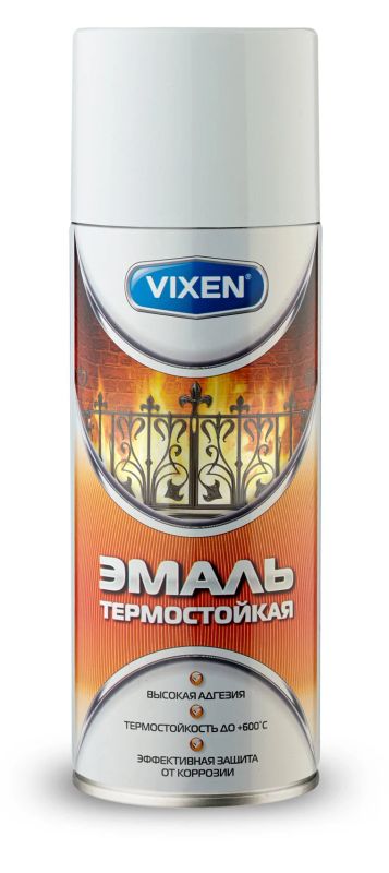 Лот: 12930359. Фото: 1. Эмаль термостойкая белая, аэрозоль... Краски, лаки, растворитель