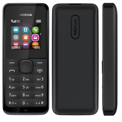 Лот: 6740018. Фото: 1. Nokia 105 black. Кнопочные мобильные телефоны