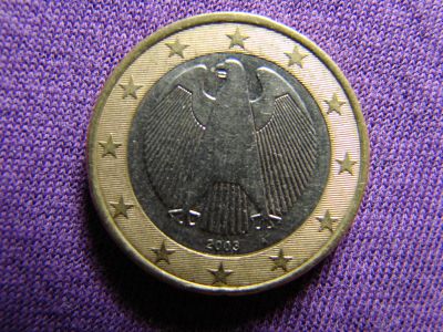 Лот: 12435616. Фото: 1. 1 евро 2003 Германия, имперский... Германия и Австрия
