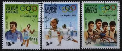 Лот: 7392444. Фото: 1. Гвинея-Биссау 1983г спорт 3марки. Марки