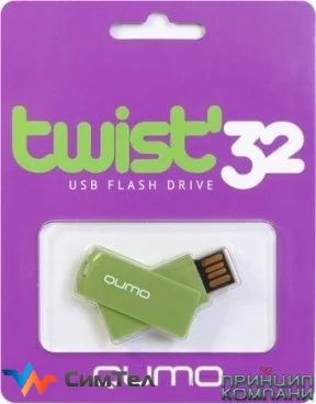 Лот: 4648154. Фото: 1. USB 32Gb Qumo Twist (pistachio... USB-флеш карты