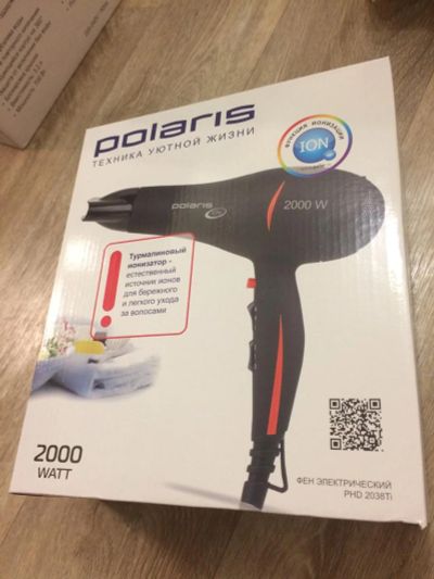 Лот: 8856008. Фото: 1. фен Polaris PHD 2038TI. Укладка и стрижка волос, бритьё, эпиляция