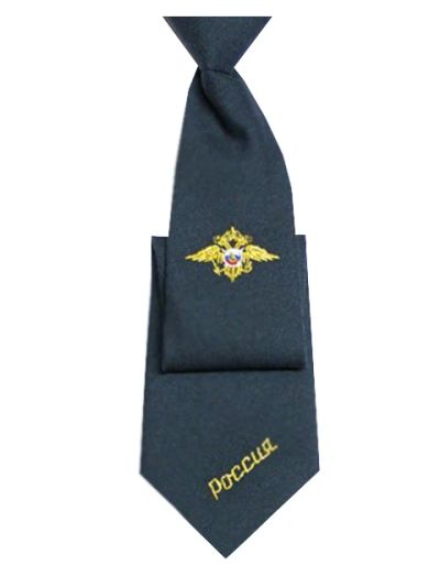 Лот: 8530153. Фото: 1. Галстук с вышивкой "Россия" -ЗеЛеНый. Униформа
