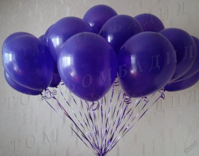 Лот: 6338655. Фото: 1. Шарик фиолетовый воздушный с гелием... Воздушные шары