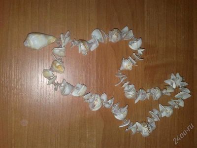 Лот: 788450. Фото: 1. бусы с ракушек!!!с байкала. Другое (аксессуары)