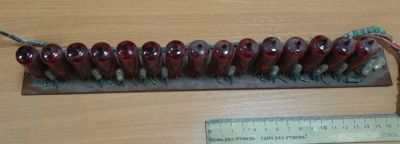 Лот: 3364633. Фото: 1. Планка с газоразрядными индикаторами. Электронные лампы