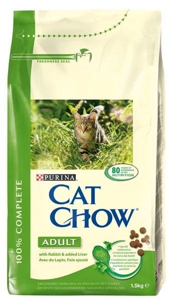 Лот: 5471066. Фото: 1. Cat Chow Adult корм для кошек... Корма