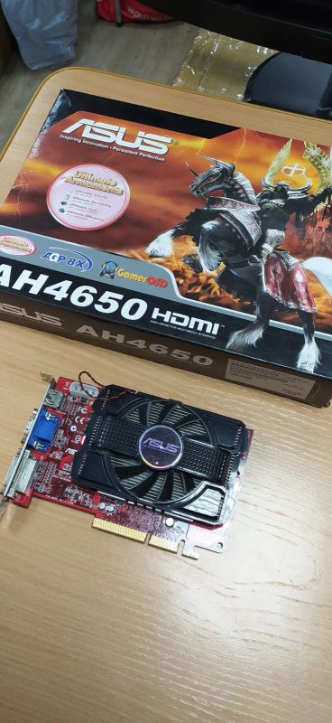 Лот: 18321350. Фото: 1. AGP видеокарта Radeon HD 4670... Видеокарты