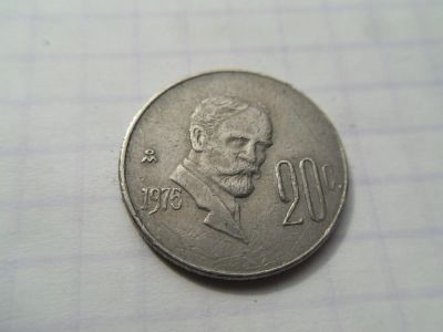 Лот: 7534765. Фото: 1. Мексика 20 сентаво 1975. Америка