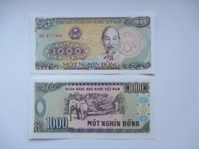 Лот: 9877393. Фото: 1. Вьетнам 1000 донг 1988 без обращения... Азия