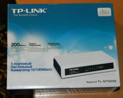 Лот: 1196510. Фото: 1. Коммутатор TP-Link TL-SF1005Dновый... Маршрутизаторы (роутеры)