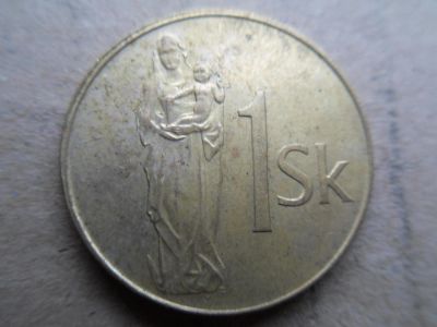 Лот: 5154970. Фото: 1. Словакия 1 крона 1993. Европа