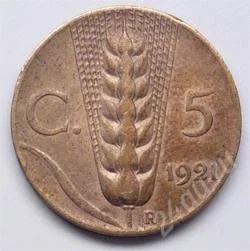 Лот: 148710. Фото: 1. Италия. 5 чентезимо 1921г. Европа