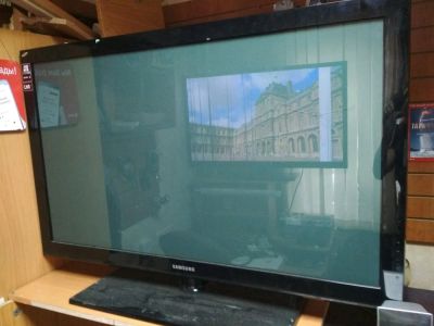 Лот: 14855491. Фото: 1. Телевизор плазменный Samsung PS42C430A1W... Телевизоры