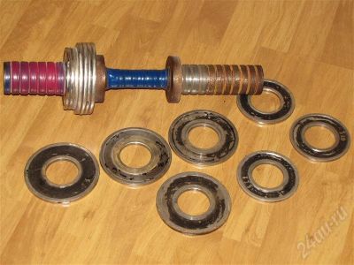 Лот: 610132. Фото: 1. гантеля 14 кг. Штанги, блины