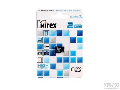 Лот: 10114472. Фото: 1. 2GB Карта памяти MicroSDHC MIREX... Карты памяти