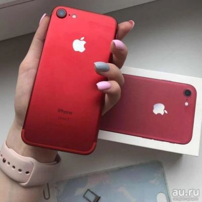 Лот: 13355692. Фото: 1. iphone 7 red. Смартфоны