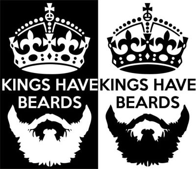 Лот: 9635837. Фото: 1. Наклейка Kings have beards (Короли... Наклейки автомобильные