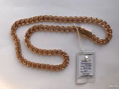 Лот: 15226720. Фото: 1. Золотая цепь Бисмарк 101,46 гр... Цепочки