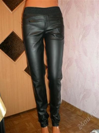 Лот: 779412. Фото: 1. новые штаны под кожу 42-46 (модель... Брюки, шорты