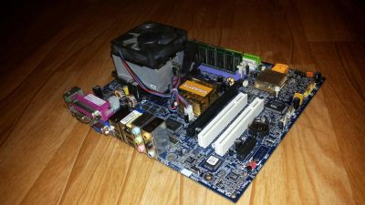 Лот: 6263675. Фото: 1. Комплект, материнская плата Gigabyte... Материнские платы