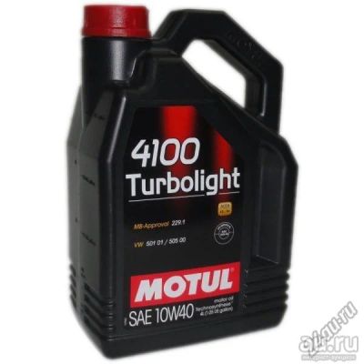 Лот: 13516960. Фото: 1. Motul 4100 Turbolight 10W-40 4... Масла, жидкости