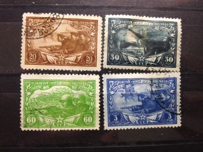 Лот: 5243643. Фото: 1. 1943 25-летие Красной Армии и... Марки