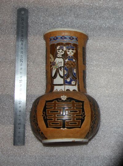 Лот: 21059477. Фото: 1. Вьетнамская ваза майолика. Вазы