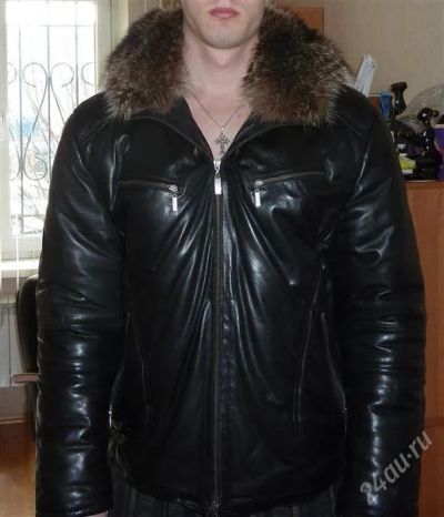 Лот: 1657814. Фото: 1. Кожаный пуховик HOGGER Germany. Верхняя одежда