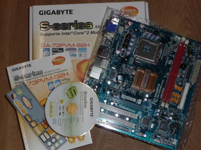 Лот: 3765464. Фото: 1. GigaByte GA-73PVM-S2H (у кого... Материнские платы