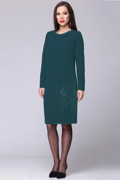 Лот: 10477525. Фото: 1. Платье 124/16 р-р 48 зеленый.. Платья