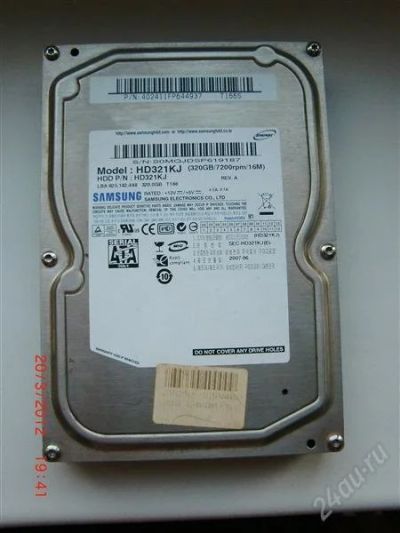 Лот: 1659231. Фото: 1. Винт SAMSUNG HD321KJ. Жёсткие диски (HDD)