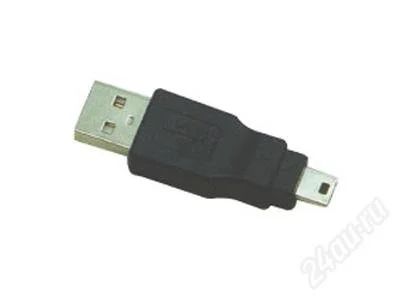 Лот: 1705068. Фото: 1. Переходник USB - miniUSB 5pin. Шлейфы, кабели, переходники