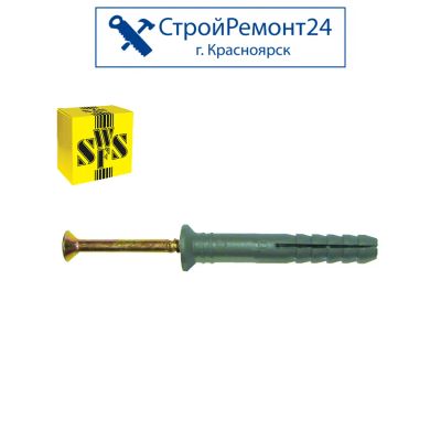 Лот: 11245665. Фото: 1. Дюбель-гвоздь потайной SWFS 6x40... Крепёж