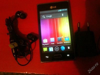 Лот: 2205246. Фото: 1. Tелефон LG L5 в отличном техническом... Смартфоны