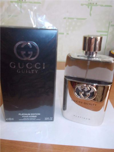 Лот: 11158159. Фото: 1. Guilty Homme Platinum от Gucci... Мужская парфюмерия
