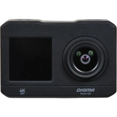 Лот: 22220255. Фото: 1. Экшн-камера Digma DiCam 420 черная. Экшн камеры