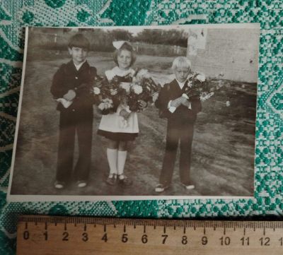 Лот: 25898314. Фото: 1. Фото любительское первоклассники... Фотографии