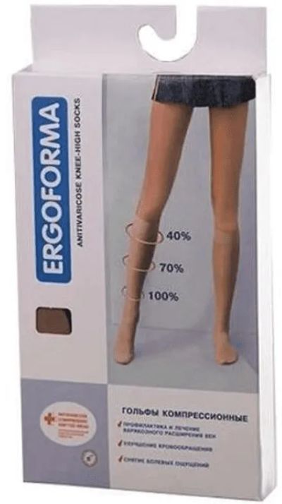 Лот: 23730262. Фото: 1. Ergoforma Гольфы компрессионные... Лекарства